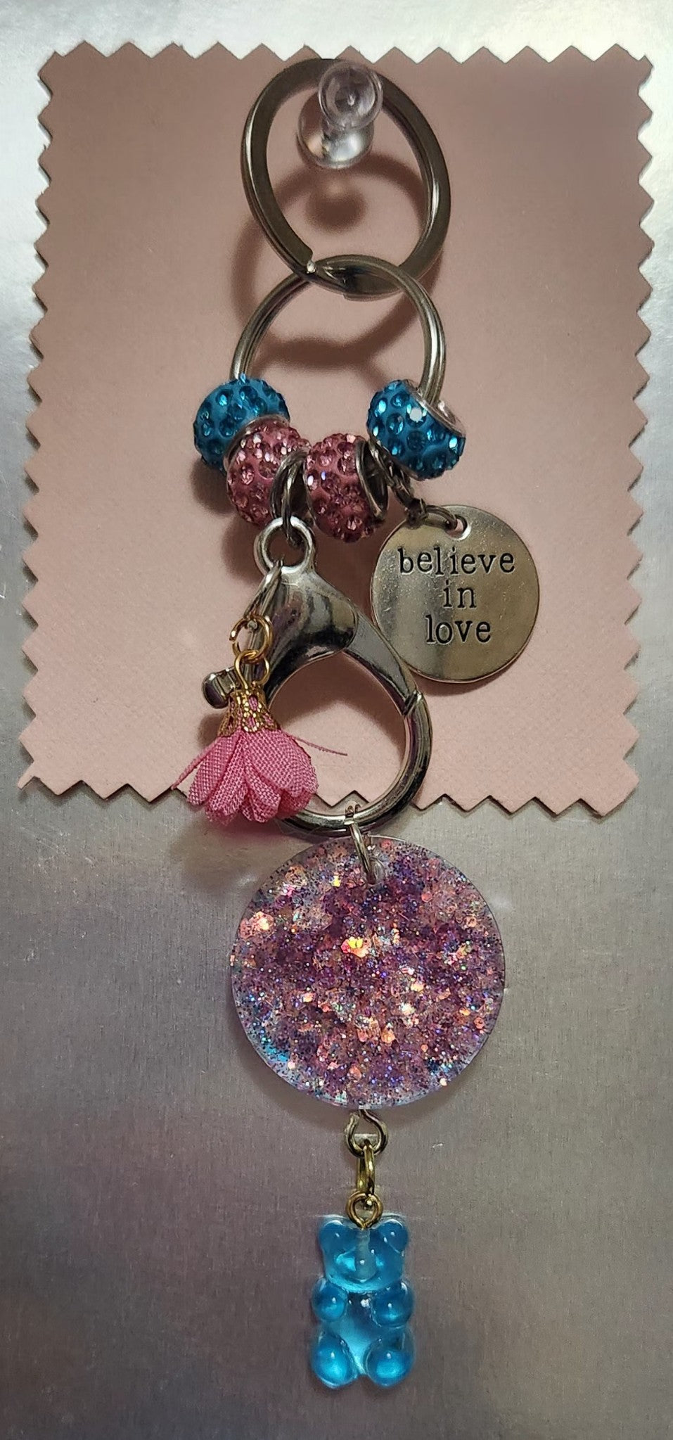 Believe in Love Keychain