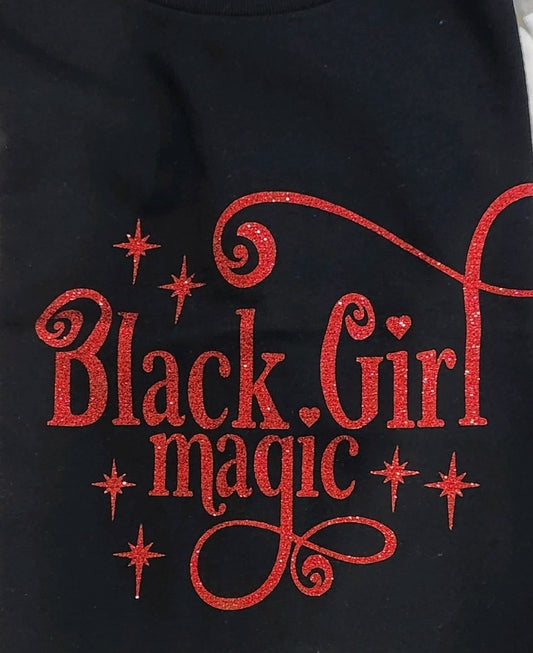 Black Girl Magic T-shirt (Red/Black)