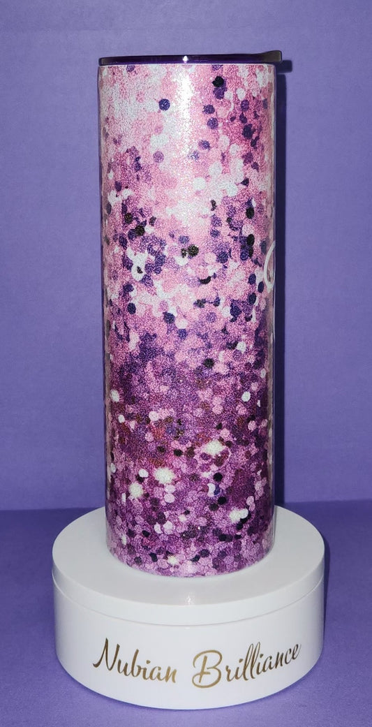 Purple Confetti Tumbler