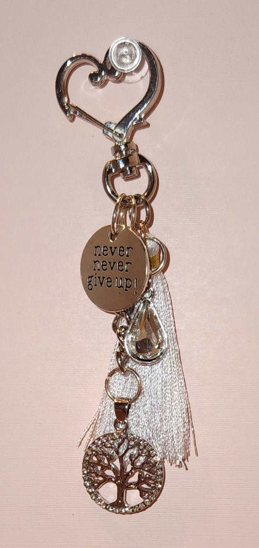 Never Give Up Keychain
